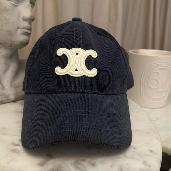 Navy Blue Cap with White Logo - Picture 1 of 2